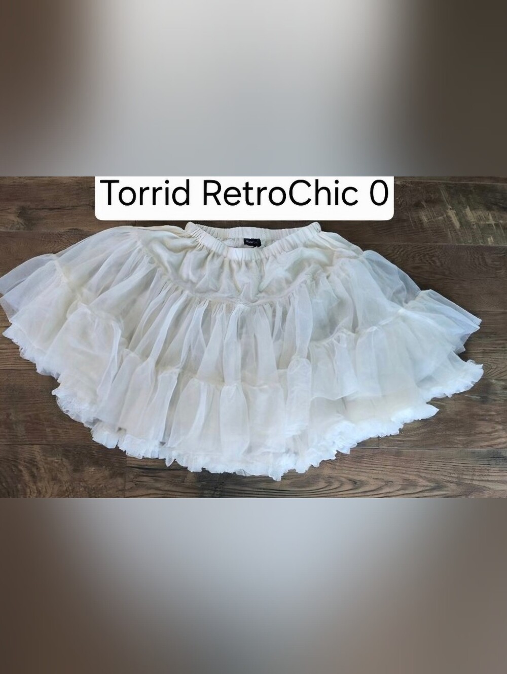 torrid White Crinoline Skirt